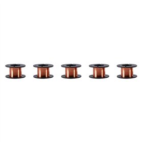 5pcs 0.1mm Fils Émaillés en Cuivre 15m Fil de Bobinage en Cuivre Fil de Réparation Émaillé pour Inductances de Transformateurs