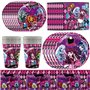 SYTTNUM 51 pcs Monster Thème Party Vaisselle