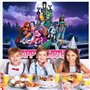 SYTTNUM Dessin Animé Photographie Fond, Monster Fond De Photographie Animé,Fond Photo Happy Birthday Banner (150 × 100cm)
