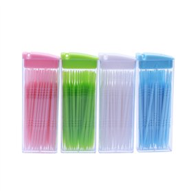 HEALIFTY Lot de 200 cure-dents en plastique à double extrémité pour soins bucco-dentaires
