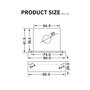 Samfoxy Transmetteur de Courant Alternatif-Samfox 0-200A Transducteur de Surcharge de Courant Alternatif DC 0-10V Transmetteur d