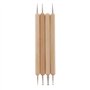 Lot de 4 stylos à double tête spirale pour indentation d'argile souple Outil de modelage