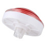 Bouton de Jeu, Bouton de Cassette 3D en Coque de Cristal Acrylique, 100MM LED Light Lamp Big Round Video Game Push Buttons(Rouge