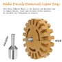 4EVERHOPE 4 Pouce 20 MM Décalque Gomme Roue Décalque Gomme pour Voiture Décalque de Décalque De Vinyle Autocollant Décalque Rayu