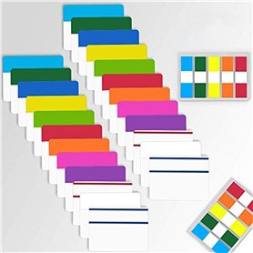 4EVERHOPE 680Pcs Onglets d'index collants Onglets de 2 pouces pour les marqueurs de page