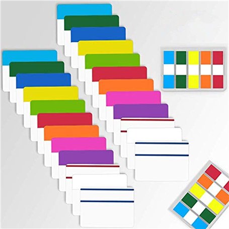 4EVERHOPE 680Pcs Onglets d'index collants Onglets de 2 pouces pour les marqueurs de page