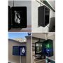 Poteau de Borne de Recharge Boîtier de Chargeur Extérieur pour Véhicules Électriques, Boîtier de Station de Charge Murale, Suppo