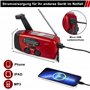 ZOVCAL Radio Énergie Solaire D'urgence, Radio Météorologique NOAA pour Urgence domestique et Camping avec AM/FM, Radio Torche Dy