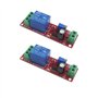 Aihasd 2 pièces NE555 Délai de l'oscillateur 12 V DC Réglable de 0 à 10 secondes Temporisation Module de commutation Minuterie à