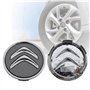 WOBBLO Automobile Centre de Roues Enjoliveurs pour Citroen Berlingo 2008-2018, 4 pièces Plastique ABS Enjoliveur de Roue Automob