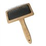 Value Rug Peigne à Brosse en Fil de Mouton en Peau de Mouton Grand Manche en Bois