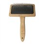 Value Rug Peigne à Brosse en Fil de Mouton en Peau de Mouton Grand Manche en Bois