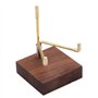 Perfeclan Métal Minérale Fossile Stand Titulaire D'affichage Rack Support en Bois pour Agate Roches