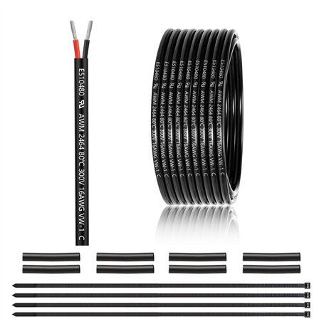 Câble à 2 conducteurs 16 AWG 2 x 1