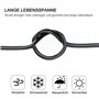 Câble à 2 fils 18 AWG 2 x 0,75 mm² - 15 m - Fil à 2 fils en cuivre étamé - PVC 18/2 fils - Pour DC5 V/12 V/24 V, éclairage LED, 