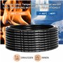 Câble à 3 fils 16 AWG - 3 x 1,5 mm² - 45 m - Fil à 3 fils en cuivre étamé - PVC 16AWG - 3 fils - Pour DC 5 V/12 V/24 V, éclairag