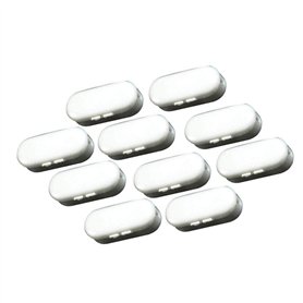 Switty - Chaîne plastique blanche - Connecteurs pour stores d'exploitation – Lot de 10