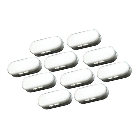 Switty - Chaîne plastique blanche - Connecteurs pour stores d'exploitation – Lot de 10