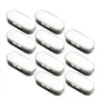Switty - Chaîne plastique blanche - Connecteurs pour stores d'exploitation – Lot de 10