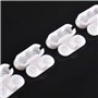 Switty - Chaîne plastique blanche - Connecteurs pour stores d'exploitation – Lot de 10