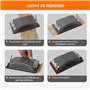 KENDO Lot de 84 feuilles de papier abrasif 93 x 230 mm avec 1 bloc de ponçage manuel et 3 éponges abrasives. Grains : 10 x P40/6