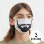 Masque en tissu hygiénique réutilisable Beard Luanvi Taille M (Pack de 3) 19,99 €