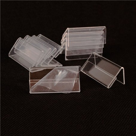Earlywish MINI Affichage du signe 50pcs Porte-cartes Étiquette de prix Étiquette stand 4cm x 2cm