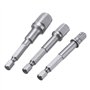 8 pièces barre d'extension for outils accessoires jeu d'adaptateurs de douille hexagone forets à percussion pilote clé à barre d