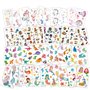 Tatouages Temporaire pour Enfants, 40 Feuilles Tattoo de Licorne Dinosaure Pirate Sirène pour Fille Garçons de Fête d'anniversai