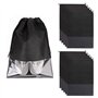 Yizunnu Sac à Chaussures de Voyage 10pcs avec Fenêtre Transparante Sac de Rangement Anti-Poussière Imperméable pour Chaussures V