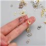 JZK 140x bijoux fermoirs à pince de homard + 990 pièces anneaux de saut ouverts, Kit d'accessoires de bricolage pour la fabricat