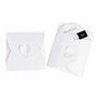 JZK 50x blanc étui CD DVD en papier kraft 12