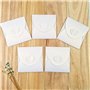 JZK 50x blanc étui CD DVD en papier kraft 12,9x12,9cm boîte de sac enveloppe vierge pour photos instantanées cadeaux boîtes de s