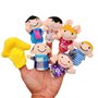 JZK 24 Ensemble de Marionnettes à Doigts Famille Peluche Animaux Jouets à Doigts Remplisseurs de Sac de Fête Finger Marionnettes