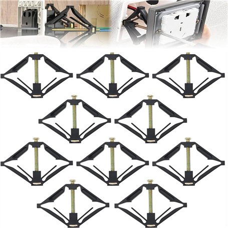 Lot de 10 outils de réparation de boîtier d'interrupteur mural – Tige de support de cassette de type 86