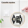 Lot de 10 outils de réparation de boîtier d'interrupteur mural – Tige de support de cassette de type 86, accessoires d'électrici
