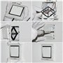 Lot de 10 outils de réparation de boîtier d'interrupteur mural – Tige de support de cassette de type 86, accessoires d'électrici