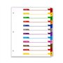 Intercalaires A4 – Intercalaires colorés à 12 onglets avec perforation multi-trous