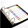 Intercalaires A4 – Intercalaires colorés à 12 onglets avec perforation multi-trous, parfaits pour les classeurs à levier, les cl
