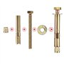 Lot de 20 boulons d'ancrage robustes M6-8 x 60 mm – Vis d'expansion à manchon hexagonal pour murs en béton/maçonnerie/brique, ch