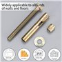 Lot de 20 boulons d'ancrage robustes M6-8 x 60 mm – Vis d'expansion à manchon hexagonal pour murs en béton/maçonnerie/brique, ch