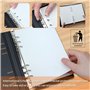 240 Feuilles A5 Recharge Papier,Papiers de Recharges A5 en Pointillés 6 Trous Vierge Feuillets Mobiles pour Agenda Filofax Bulle