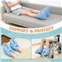 NEPPT Talonniere Anti Escarre Protège Talon Cheville Pour Prévention de Coude Pour Lit ou Fauteuil Roulant Lot de 2 Coussinets d