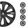 Sparco Enjoliveurs Sicilia - 16-Pouces - Noir/Carbone - Set de 4 pièces