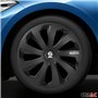 Sparco Enjoliveurs Sicilia - 16-Pouces - Noir/Carbone - Set de 4 pièces