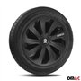 Sparco Enjoliveurs Sicilia - 16-Pouces - Noir/Carbone - Set de 4 pièces