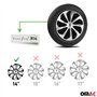 Sparco Enjoliveurs Treviso - 14-pouces - Argent - Set de 4 pièces