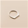 Bague Carrée Ronde Carrée Géométrique de Personnalité Féminine