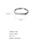 Huianpen Bague en Argent, Bague Carrée Ronde Carrée Géométrique de Personnalité Féminine, Bague Ouverte D'Indexbague en argent, 