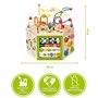 EverEarth 7 en 1 Grand Cube d'éveil en Bois Durable - Jouet pour Enfants avec Boucle d'éveil 39 x 35,5 x 41 cm - Centre de Jeux 